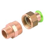 Union coupling brass with ext thread Type M Copper, a-collection