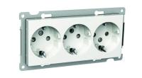 Wall socket insert/complete, 3-way, EXXACT