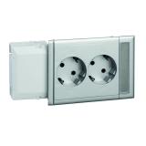 Master socket CYB-PS, 2-way with terminal and rating window