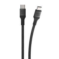 Laddkabel, flätad, USB-C till USB-C