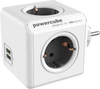 Grenuttag, kub, utbyggnad, kombi, jordat+ USB A, PowerCube Extended