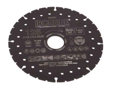 DIAMOND CUTTING DISC IRONSIDE RESCUE 125X1.8X22.23MM 201207