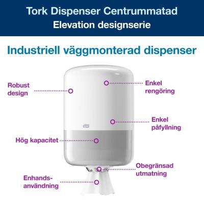 DISPENSER TORK CENTRUMMATAD M2 VIT 559000