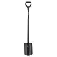 Spade Fiskars Comfort™ halvrund svart