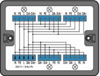 Fördelningsbox Dali, Wago