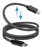 Laddkabel, magnet, USB-C till Lightning