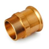 Transition sleeve brass with external thread Type M Copper, a-collection