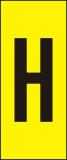 Märksystem H25, Gula med svarta bokstäver