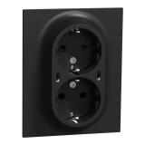 Wall outlet 2-way USB, Elko One