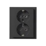 Wall socket 2-way, ABB