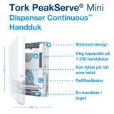 DISPENSER MINI TORK PEAKSERVE® MINI DISPENSER HANDDUK H5 VIT