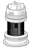 Smutsfilterinsats till Oras Optima duschblandare
