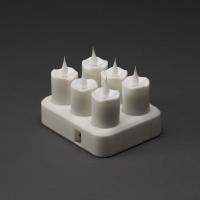 Tealights 6 pcs, rechargeable