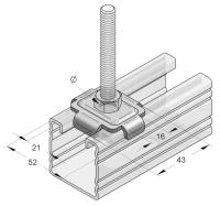 Rail washer for EF Stex 45, MEFA