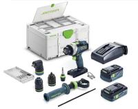 Slagborr/skruvdragare Festool QUADRIVE TPC 18/4 5,0/4,0 I-Set/XL