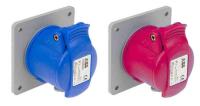 Wall socket for panel mounting, type RU, IP44