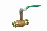 Ball Valve AVI 1372V-S Lead-Free Press/Press V-profile, High Neck PN25, A-collection