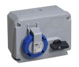 Blocked wall socket, IP 67, 16-63 A, ABB