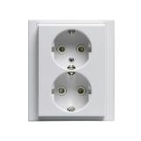 Wall socket 2-way, ABB