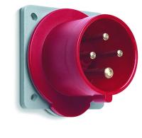 Wall inlet for panel mounting, IP 44, 16, 32 and 63 A