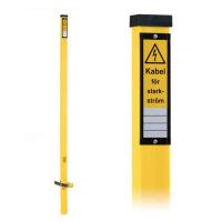 Cable marking post Yellow, plastic