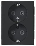 Wall outlet 2-way grounded outlet inpress Impressivo