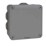 Junction box IP55 screw cover grey cable seal, Schneider