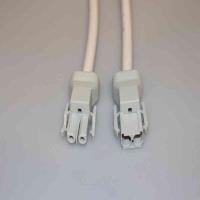 HF kablage, HF RQQ 2x1,5 mm² med grå stickkontakt Hane NCC21S.W och hylskontakt Hona NCC22S.W