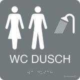 Tactile signs “wc/shower"