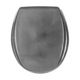 WC seat silver metallic, Purus