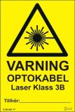 Dekal OPTOKABEL Laserklass 3B