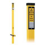 Cable marking post Yellow, plastic