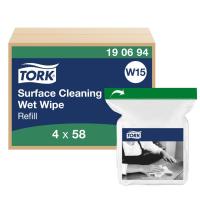 Våtdukar/Wipes Tork W15 för Ytrengöring Refill