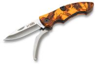 Buköppnarfällkniv, Belly Orange Camo