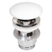 Estetic push down drain valve for washbasins, Gustavsberg