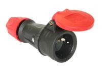 Coupler socket Garo Pro Solid with solid rubber casing and exterior tension relief, IP44