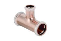 T-pipe, with reduced branch, copper, Mapress