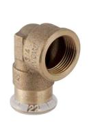 90° angle fitting 1-sleeve/internal thread, copper, Mapress