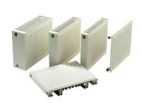 Radiator Halrad Type 10 standard with attached low-flow MMA coupling, height 500 mm