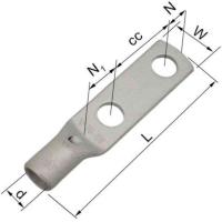 Cable lug KRF 2-hole