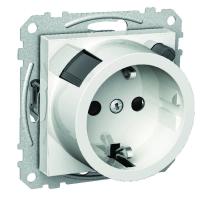 Earth fault breaker/wall socket for recessed installation