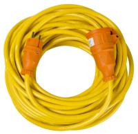 Extension cable with grounding device and halogen-free rubber cable H07BQ-F