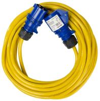 Extension cable with CEE device and halogen-free rubber cable H07BQ-F