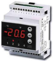 2-stage DIN Thermostat including 1 1.5 m Sensor Cable IP65 - AKO