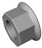 Flange nut B43